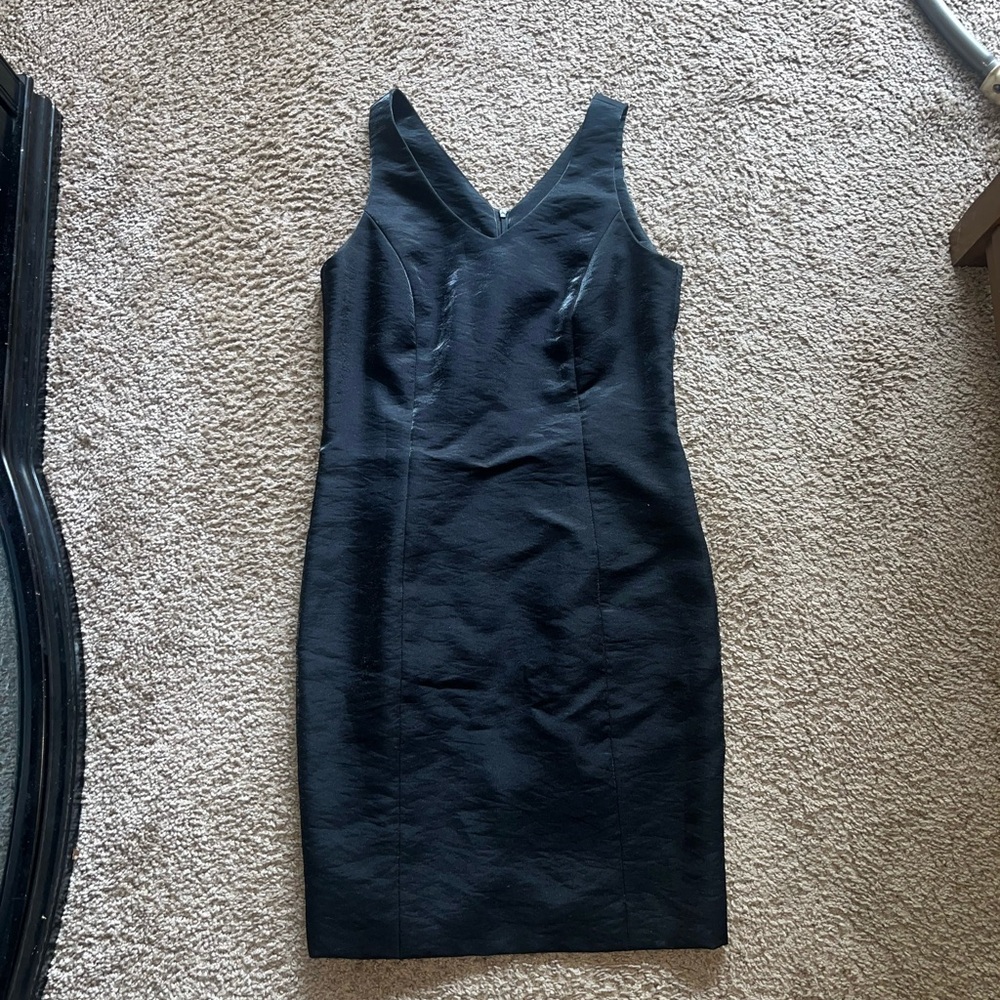 Black V-Neck Sleeveless Bodycon Mini Dress